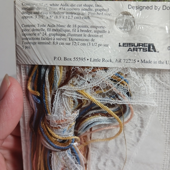 Designs For The Needle Lace Ornament Baby Jesus Christmas Ornament Cross Stitch - Picture 4 of 4